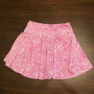 Pink and white skirt